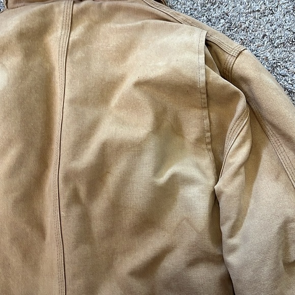 Vtg 90s Carhartt Quilt Lined Chore Coat - Picture 8 of 14